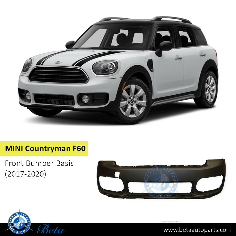 Mini Countryman F60 (2017-2020), Front Bumper Basis, Taiwan, 51117478624 / 51117390520 Mini Countryman F60 (2017-2020), Front Bumper Basis, Taiwan, 51117478624 / 51117390520
